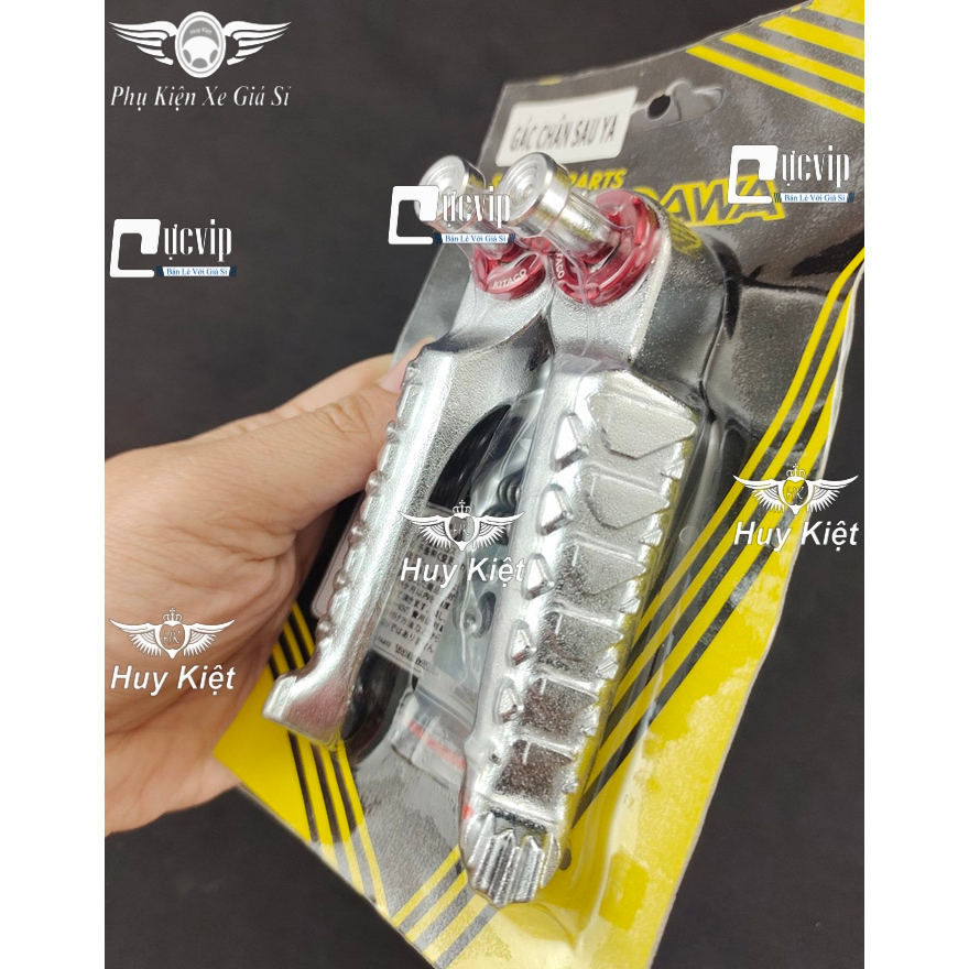Cặp Gác Chân Sau Nhôm Kèm Ốc Xỏ Và Lông Đền Đỏ Gắn Wa,Dr,Fu,Vision,Sonic,WinV1,AB13-23,Va,Si,Ex,Jupiter 6002
