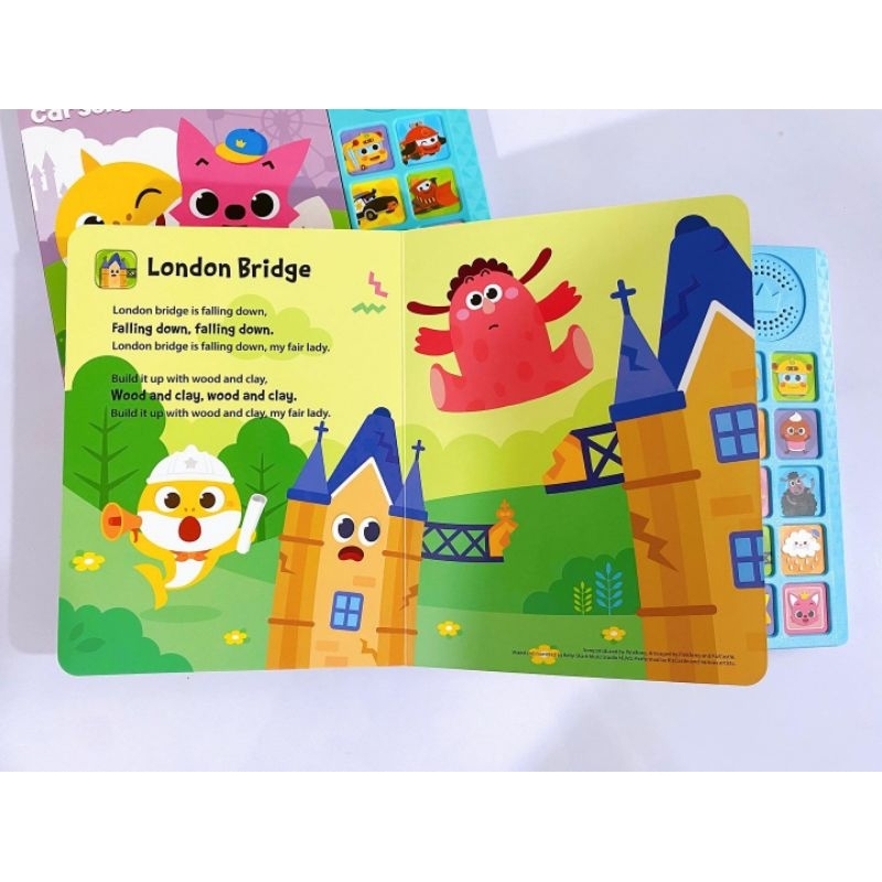 Sách Nhạc BABY SHARK PINKFONG -SOUND BOOK Chính hãng - Sách âm thanh cho bé 1,2,3,4 tuổi