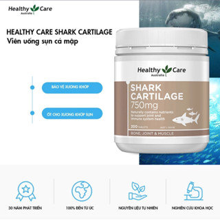 Viên uống Sụn vi cá mập Healthy Care Shark Cartilage 750mg