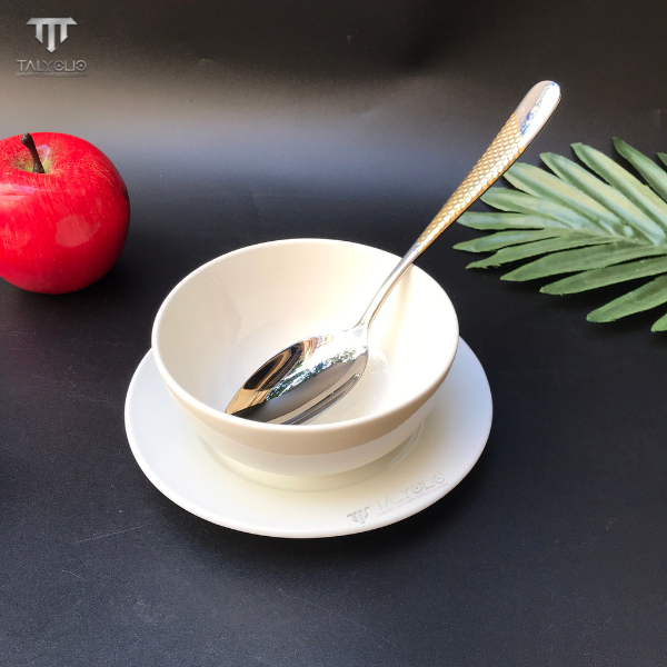 Thìa Ăn Chính Màu Bạc Màu Vàng Inox 304