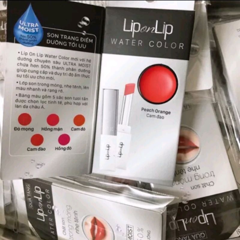 Mẫu thử son lip on lip water 0,5g màu cam đào