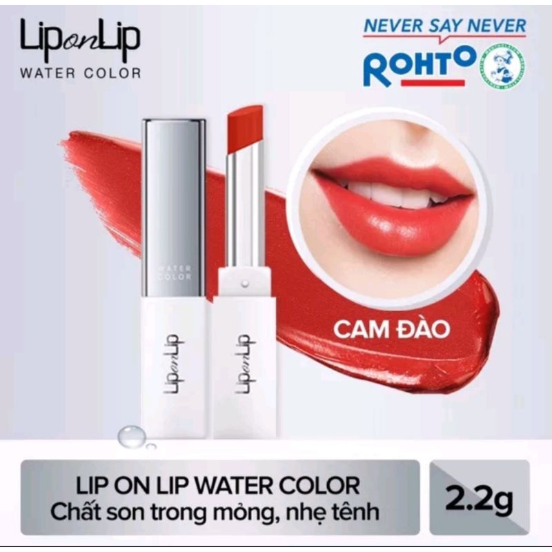 Mẫu thử son lip on lip water 0,5g màu cam đào