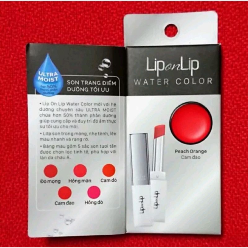 Mẫu thử son lip on lip water 0,5g màu cam đào