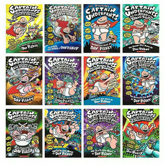 Captain Underpants (Đen Trắng) - 12q | Nhập khẩu