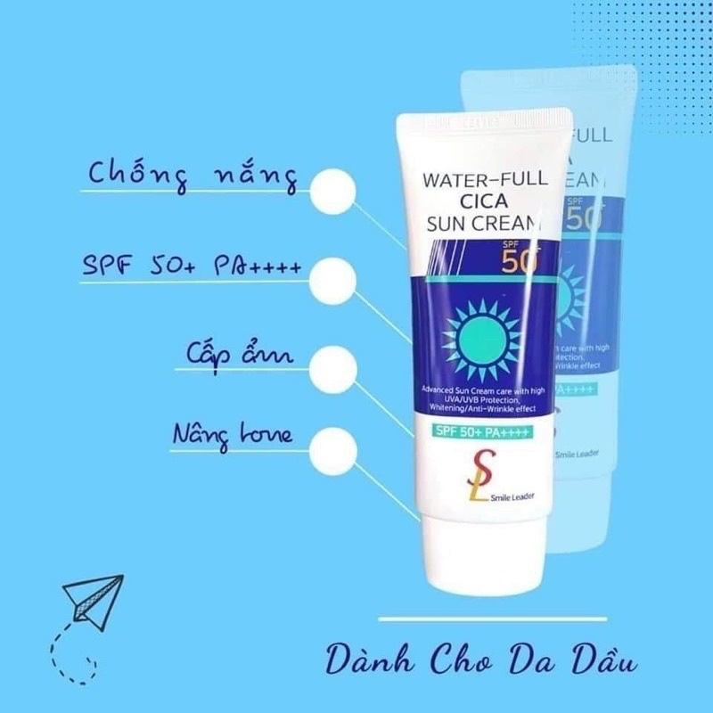 Kem Chống Nắng Vật Lý Smile Leader Premium Anti UV Sun Cream SPF 50+ PA++++