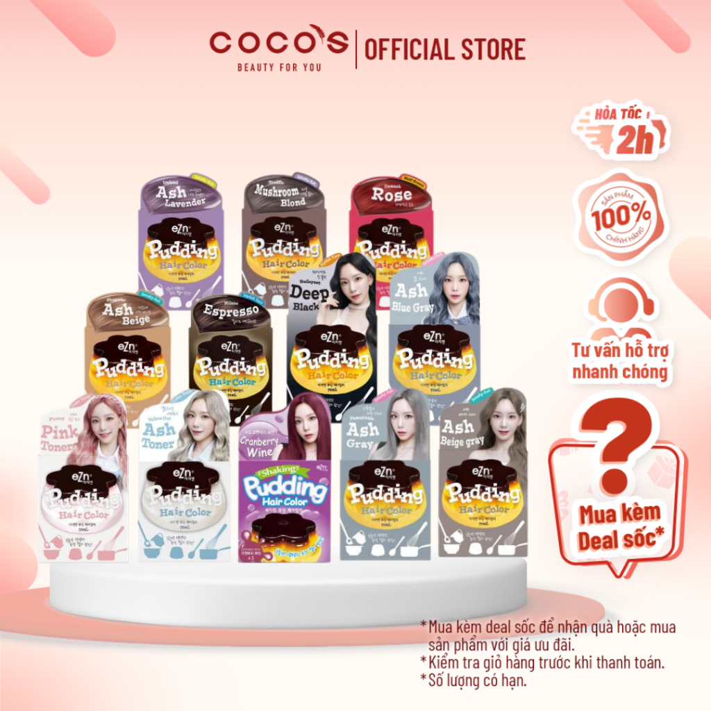 Thuốc Nhuộm Tóc Hàn Quốc EZn Pudding Hair Color