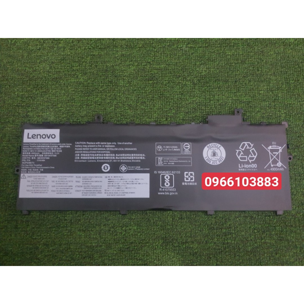 Pin Dành Cho laptop Lenovo Thinkpad X1 Carbon GEN 5 GEN 6 01AV429 01AV430 01AV431 01AV494 SB10K97586 Zin New