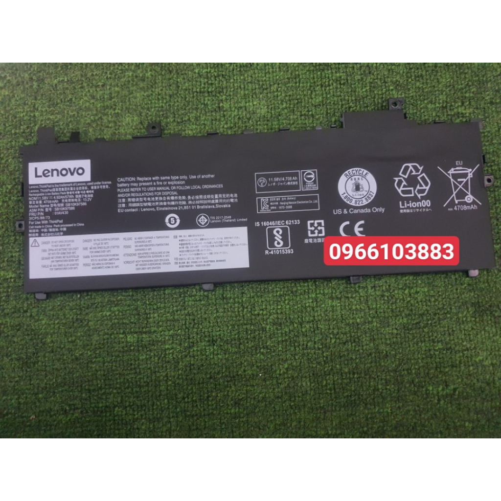 Pin Dành Cho laptop Lenovo Thinkpad X1 Carbon GEN 5 GEN 6 01AV429 01AV430 01AV431 01AV494 SB10K97586 Zin New