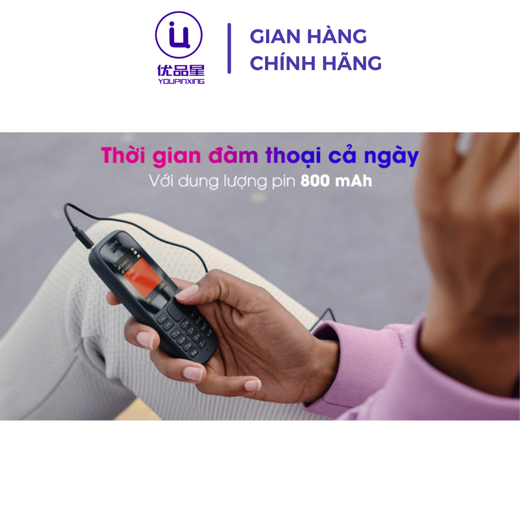 Điện thoại NOKIA 1O5 4G 2O19 bản 2 sim thiết kế bền bỉ, tặng kèm pin sạc, bảo hành 12 tháng