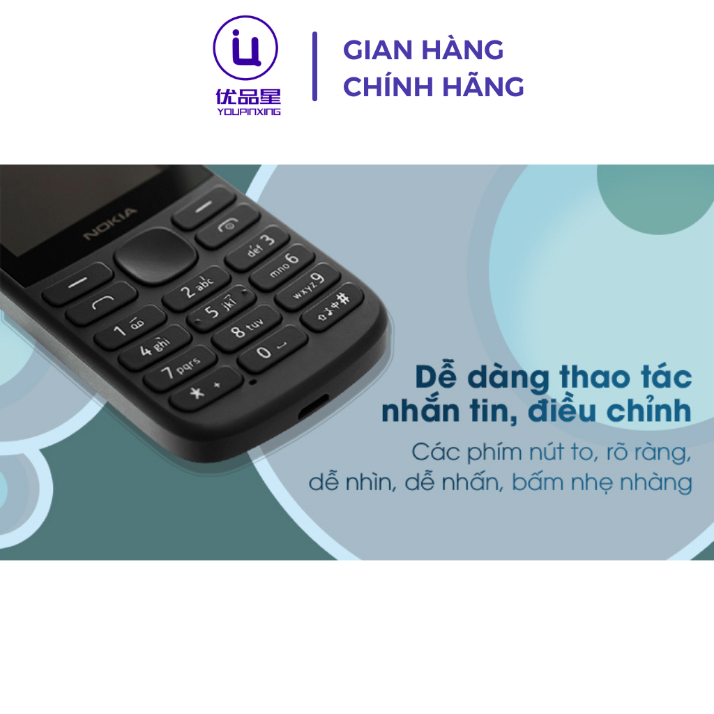 Điện thoại NOKIA 215 4G bản 2 sim bền bỉ, tặng kèm pin sạc, bảo hành 12 tháng