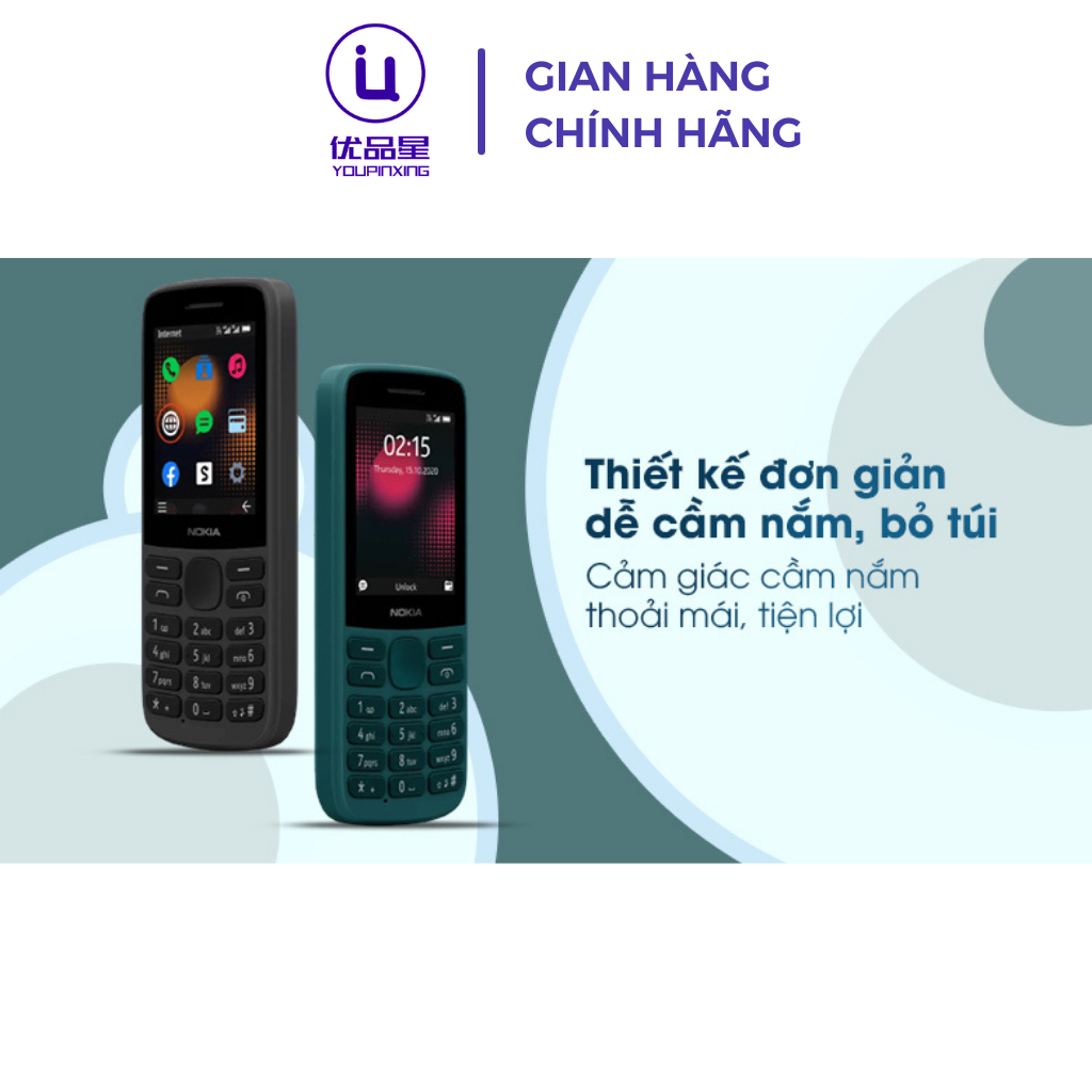 Điện thoại NOKIA 215 4G bản 2 sim bền bỉ, tặng kèm pin sạc, bảo hành 12 tháng