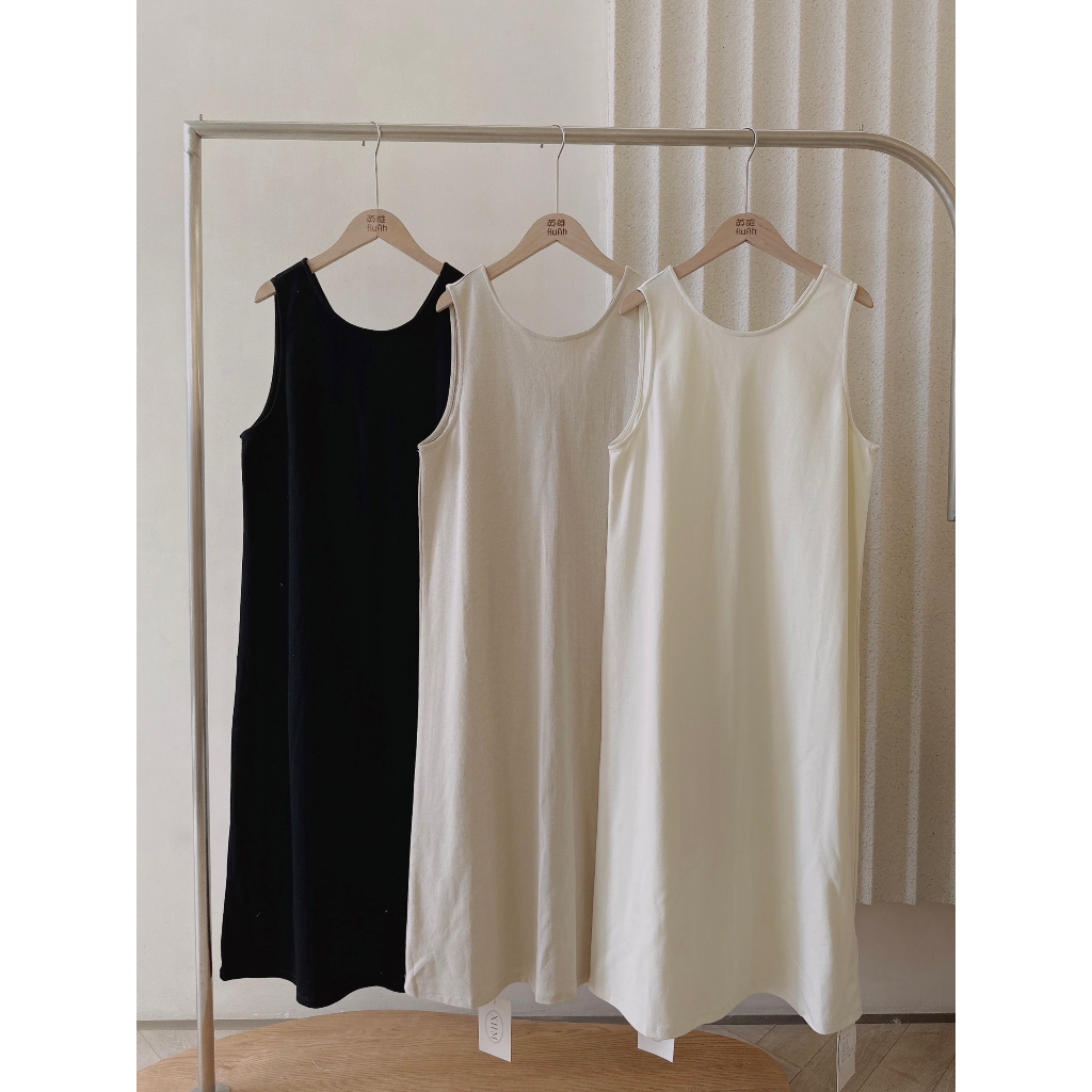 Váy Cotton suông xoắn lưng 575 (XHM)