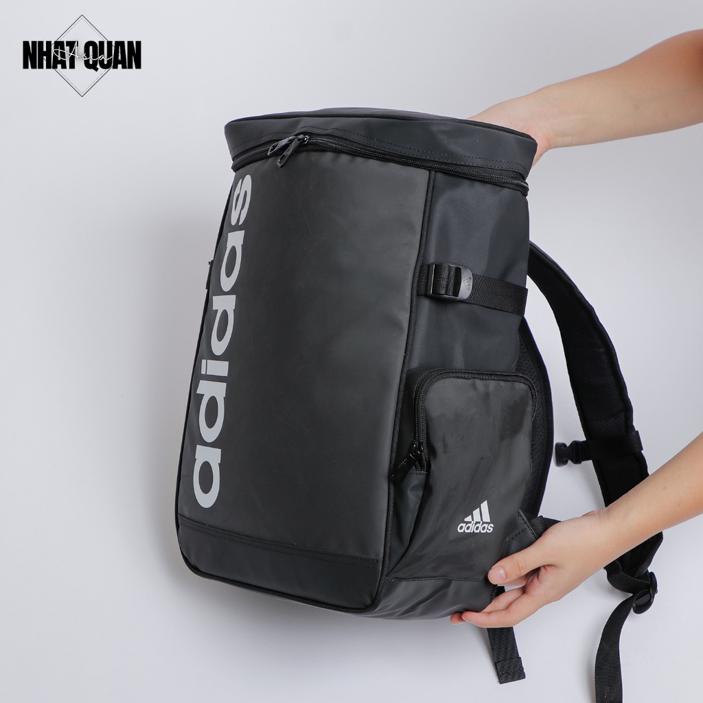 Balo Adidas dáng vuông chất si công ty có ngăn laptop năng động hiện đại - Nhật Quân Asia nhatquanasia