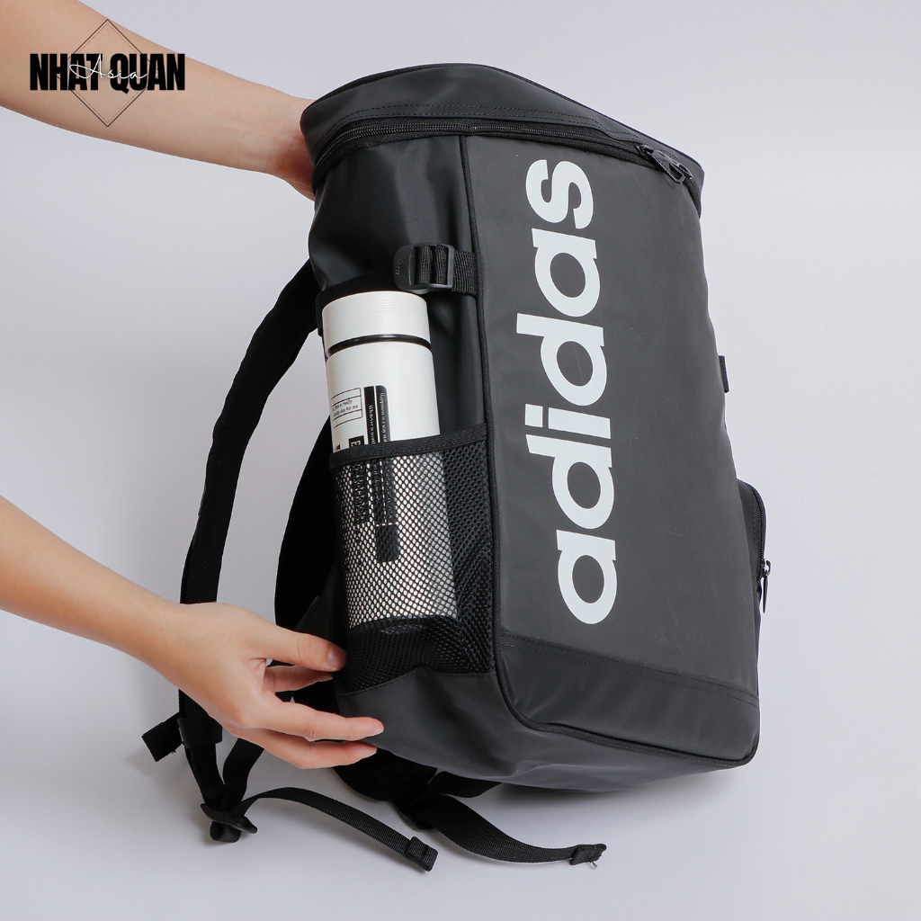 Balo Adidas dáng vuông chất si công ty có ngăn laptop năng động hiện đại - Nhật Quân Asia nhatquanasia