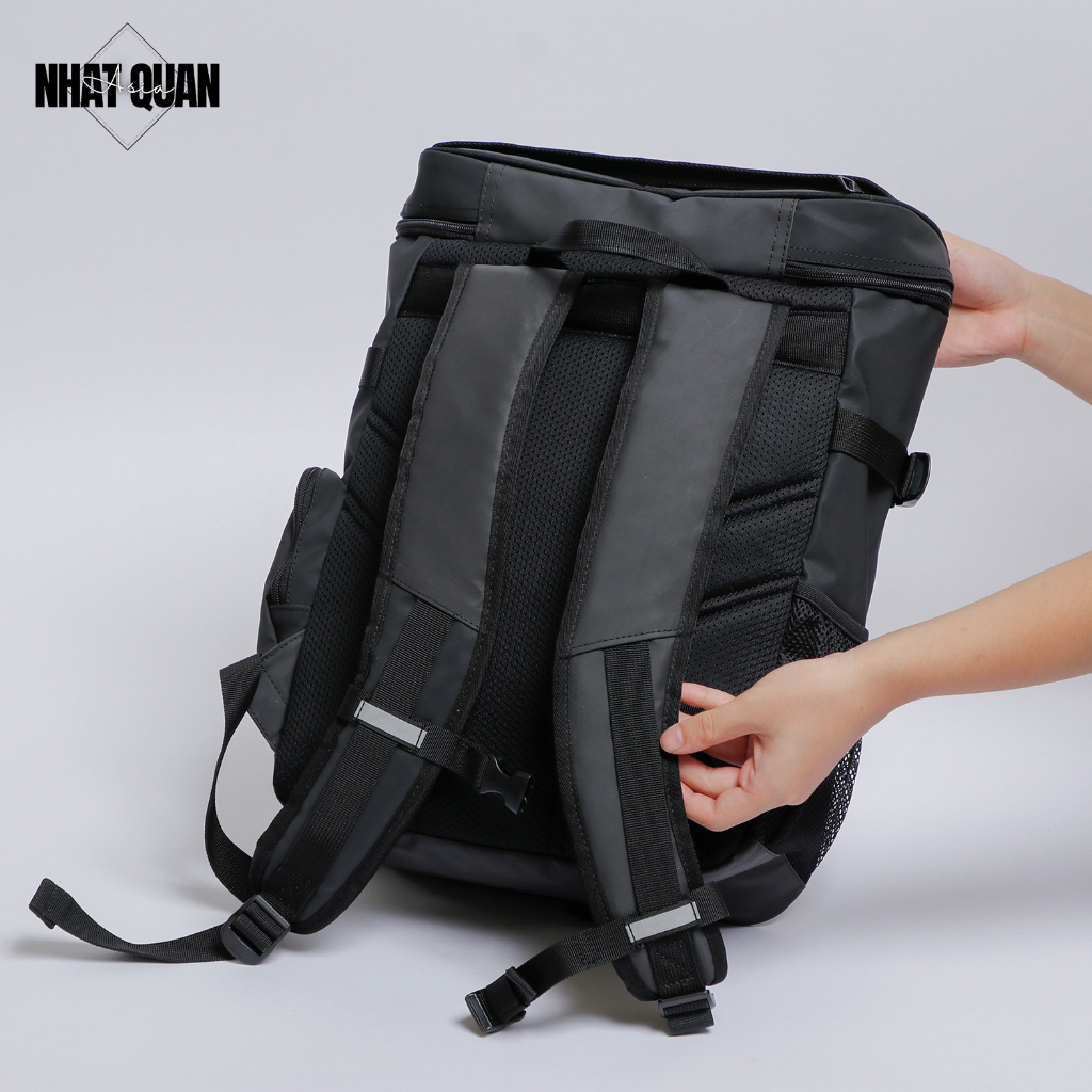 Balo Adidas dáng vuông chất si công ty có ngăn laptop năng động hiện đại - Nhật Quân Asia nhatquanasia