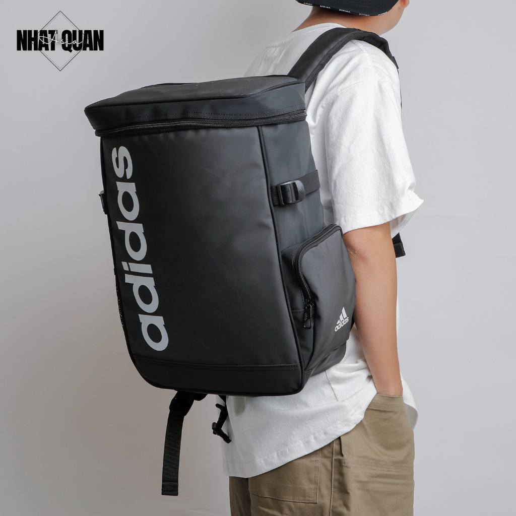 Balo Adidas dáng vuông chất si công ty có ngăn laptop năng động hiện đại - Nhật Quân Asia nhatquanasia