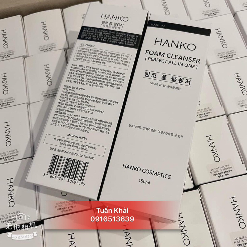 Sữa rửa mặt Hanko foam cleanser 150ml - Hàn Quốc