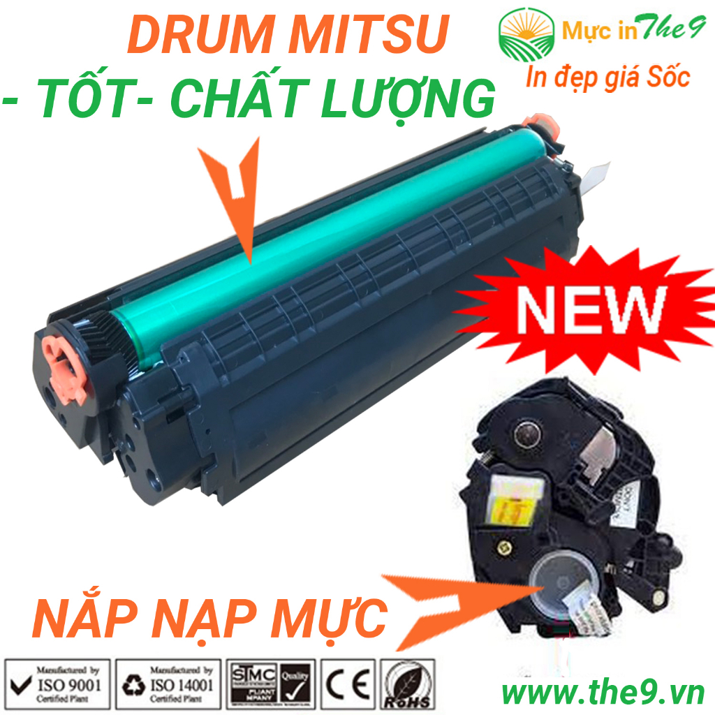 Hộp mực máy in Canon L11121E (303/ 12A/ Cartridge 303) CÓ LỔ NẠP MỰC DRUM MITSU CHẤT LƯỢNG in đẹp rõ nét