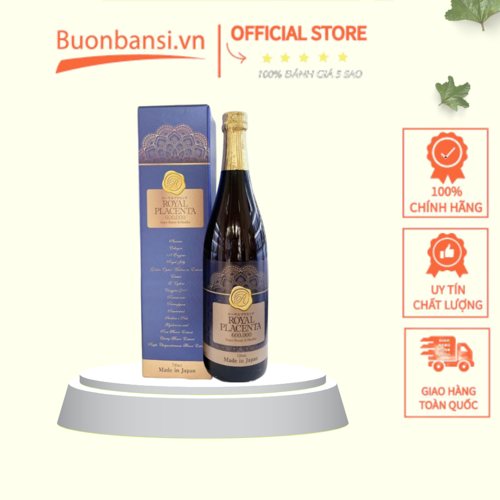 Nước Uống Đẹp Da Collagen Royal Placenta 600000 Super Beauty & Healthy 720ml Nhật Bản