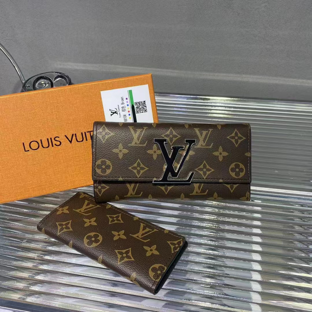 Ví cầm tay nữ L.V da xịn full box kèm ví nhỏ