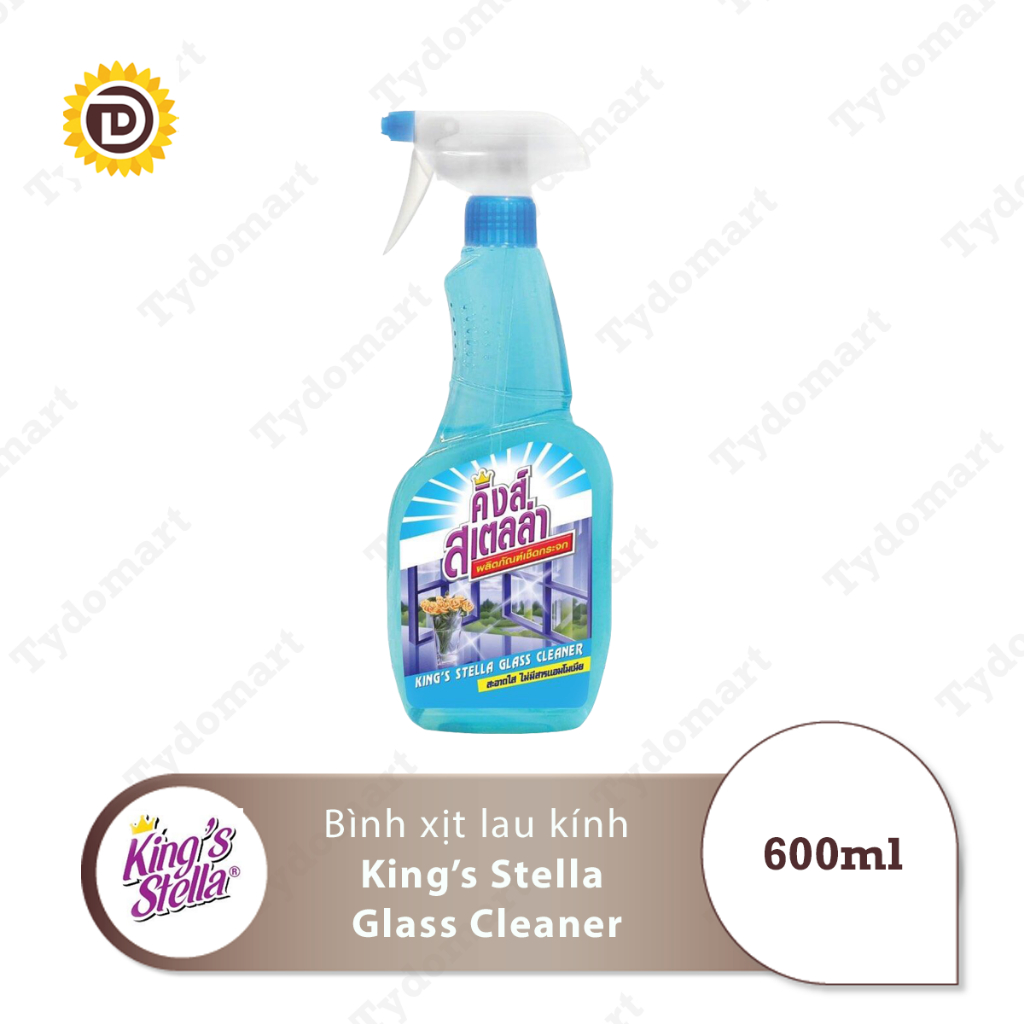 Nước lau kính King's Stella Thái Lan hạn chế bụi bám trở lại trên mặt kính dung tích 600ml