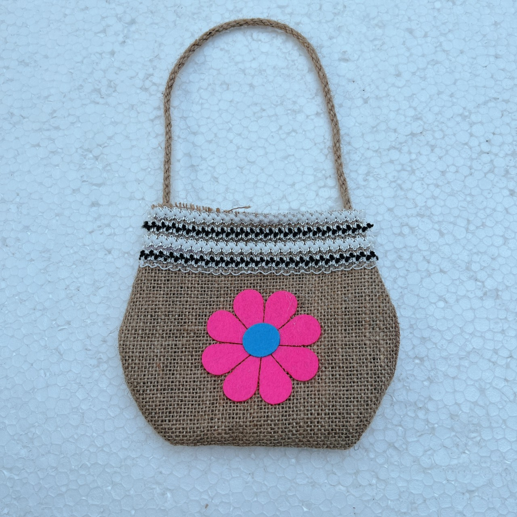 Bộ túi vải đay 4 món đồ dùng mầm non cho bé