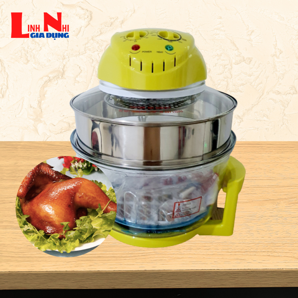 Lò Nướng Thủy Tinh Khaluck KL-658H( 17 lít Nâng Vòng Công Suất 1300W),Lò Nướng Đa Năng Nướng Thịt Và Làm Bánh Nhanh