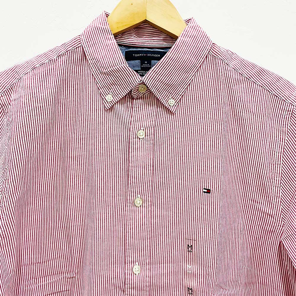 [NHIỀU MÀU] Áo sơmi tay dài nam Tommy Hilfiger Regular Fit Oxford Stripe Shirt