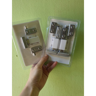 BẢN LỀ KẸP- XOAY CÁNH TỦ KÍNH NHẤN NHẢ- BẢN LỀ CÁNH KÍNH (BẢN LỀ CỐI)- Có ảnh thật