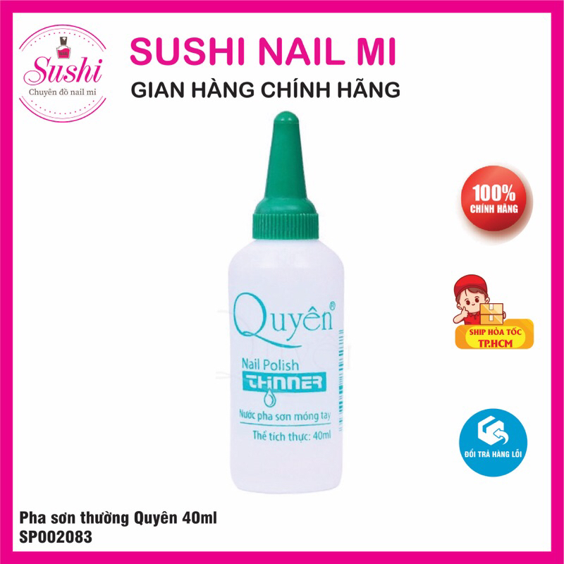 Nước pha sơn móng tay Quyên 40ml (2083) - Sushi nail mi