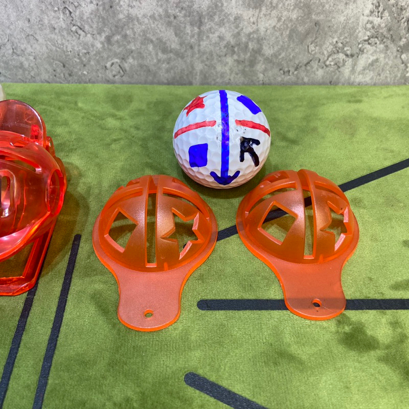 Dụng cụ kẻ like + đánh dấu bóng golf, chất liệu nhựa PVC siêu bền