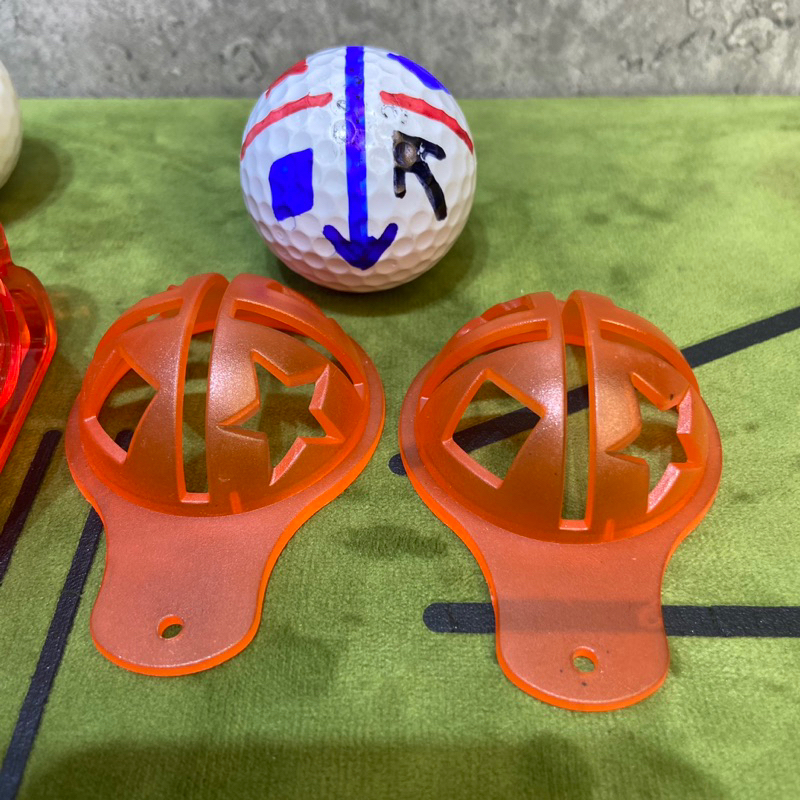 Dụng cụ kẻ like + đánh dấu bóng golf, chất liệu nhựa PVC siêu bền