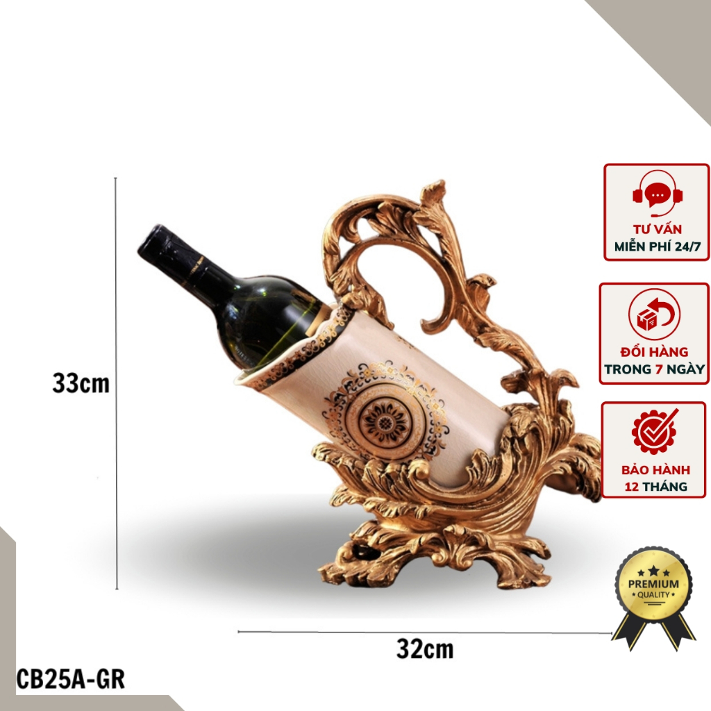 Giá đựng Vang CB25A-GR sứ rạn và composite cao cấp( Không thể thiếu của người yêu Vang)