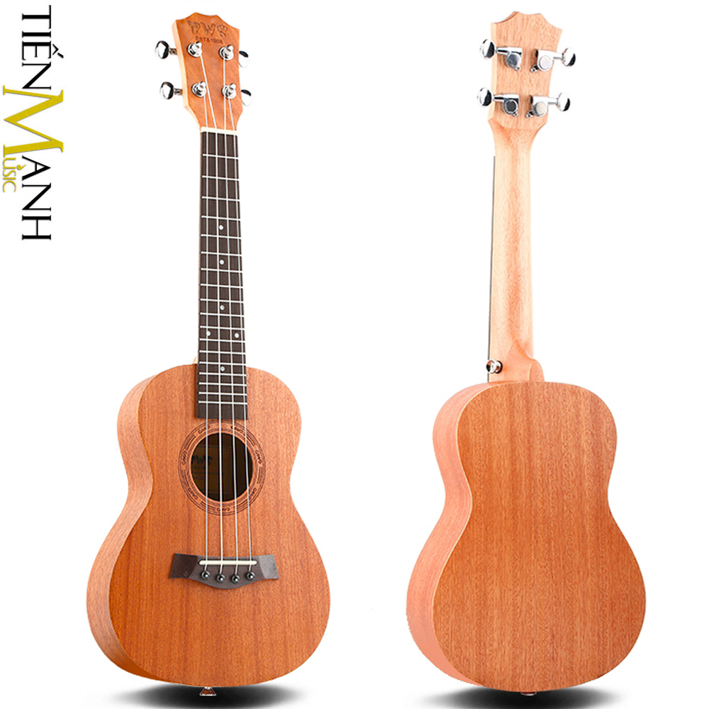 Combo Đàn Ukulele Tenor BWS  - Bao, Capo, Móng Gẩy Uku Gỗ Mahogany Trơn Cỡ Lớn 26 inch
