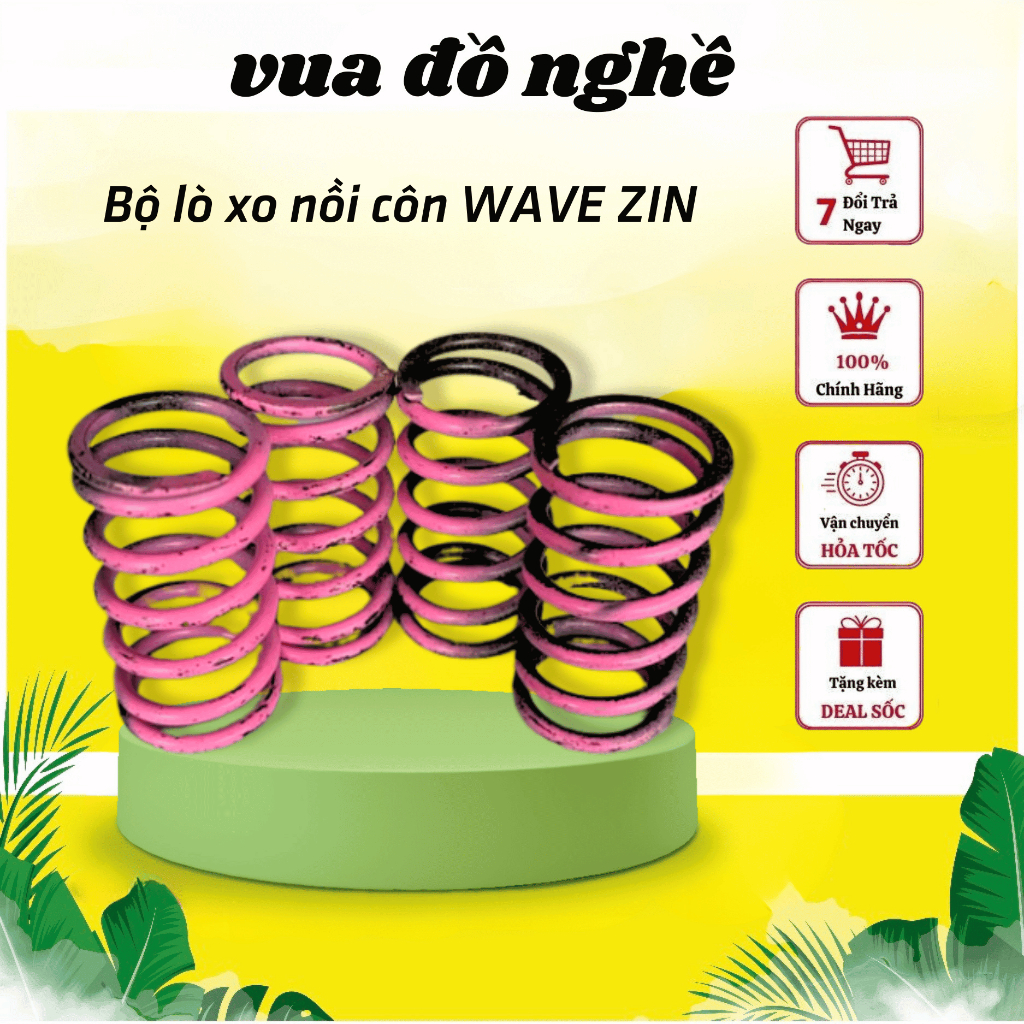 Bộ lò xo nồi côn WAVE (4 cái) Zin Honda