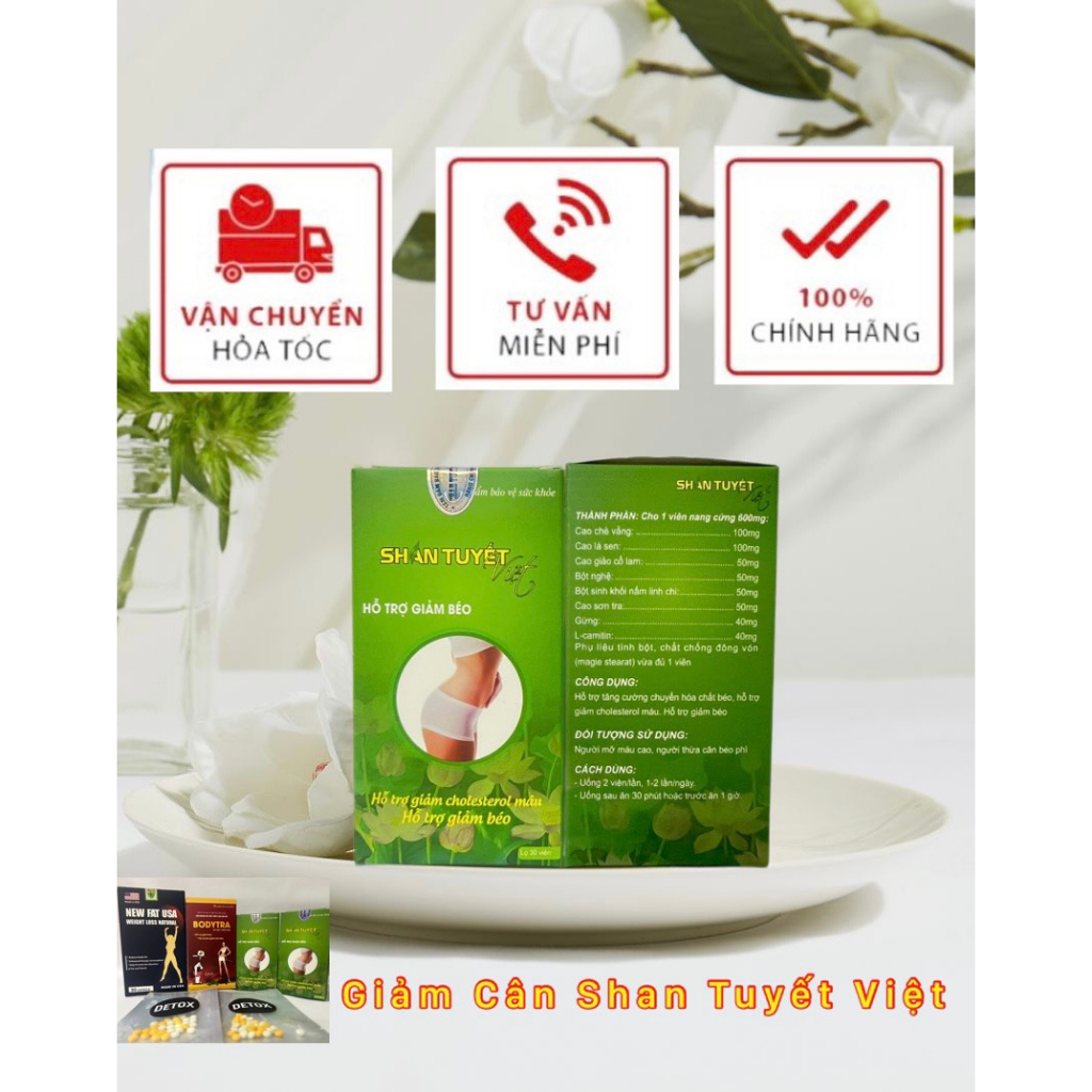 Giảm Béo Sau Sinh Giảm mỡ bụng SHAN TUYẾT_Kết Hợp DETOX Giúp Tăng Quá Trình Thải Mỡ, Thải Độc Gan Duy trì vóc dáng