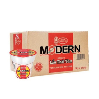 Mì ly Modern hương vị lẩu thái Tôm, thùng 24ly