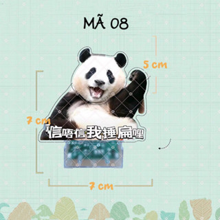 [SẴN] STANDEE LẮC GẤU TRÚC HOA HOA, MANH LAN, PHÚC BẢO PANDA SHAKING ACRYLIC STANDEE