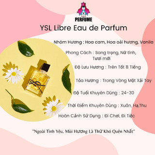 [𝘊𝘩𝘪́𝘯𝘩 𝘏𝘢̃𝘯𝘨] Nước Hoa Nữ 𝗬𝗦𝗟 𝗟𝗶𝗯𝗿𝗲 𝗘𝗗𝗣