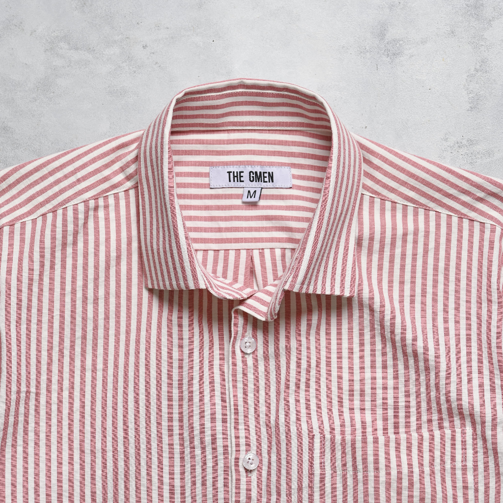 Sơ mi nam ngắn tay S23 SS OXFORD SHIRT vải oxford, form Slimfit - THE GMEN ELEGANT EST 2017