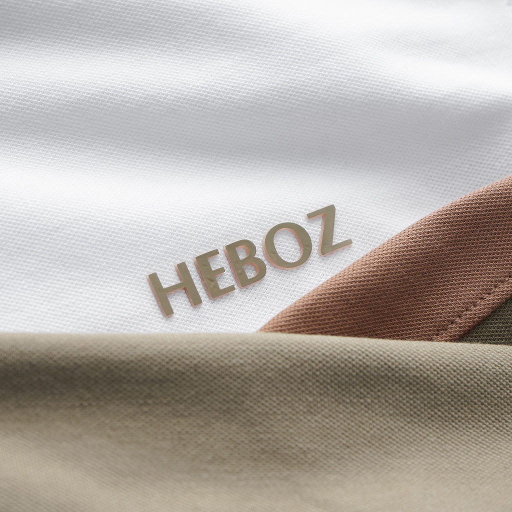 Áo thun nam có cổ, áo polo nhấn viền trụ chất vải cotton 4 chiều cao cấp Heboz 3M - 00001639