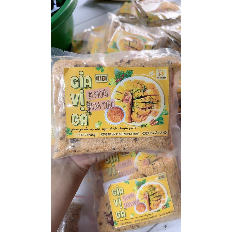 Gia vị gà ủ muối hoa tiêu dùng cho 1-2-3 con gà