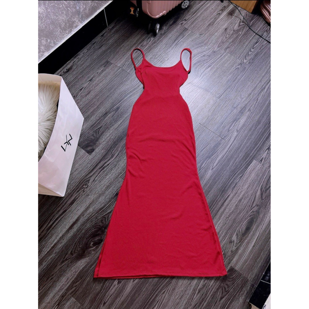 Đầm body 2 dây hở lưng ka2