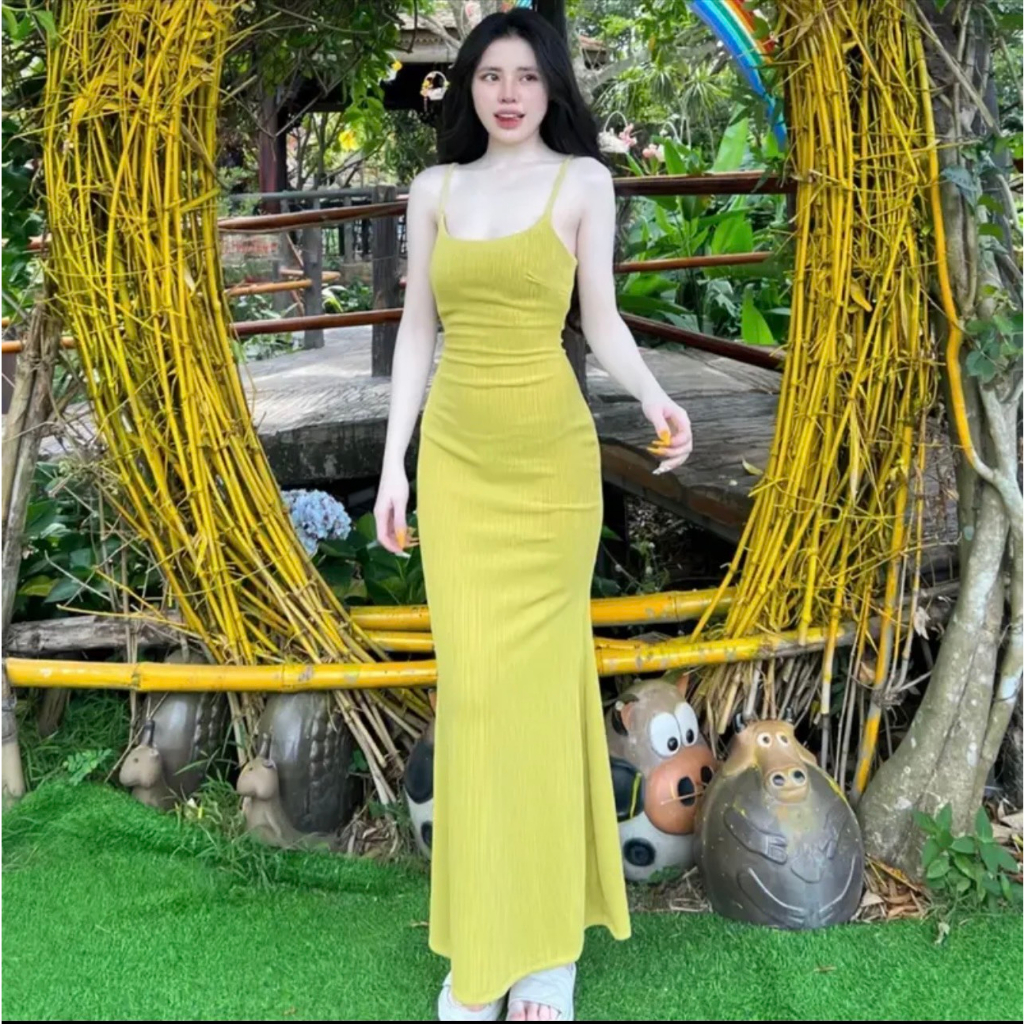Đầm body 2 dây hở lưng ka2