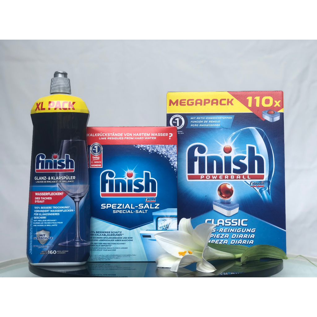Muối rửa bát Finish Salt 4kg,1.5kg,1.2kg , Muối làm mềm nước Finish