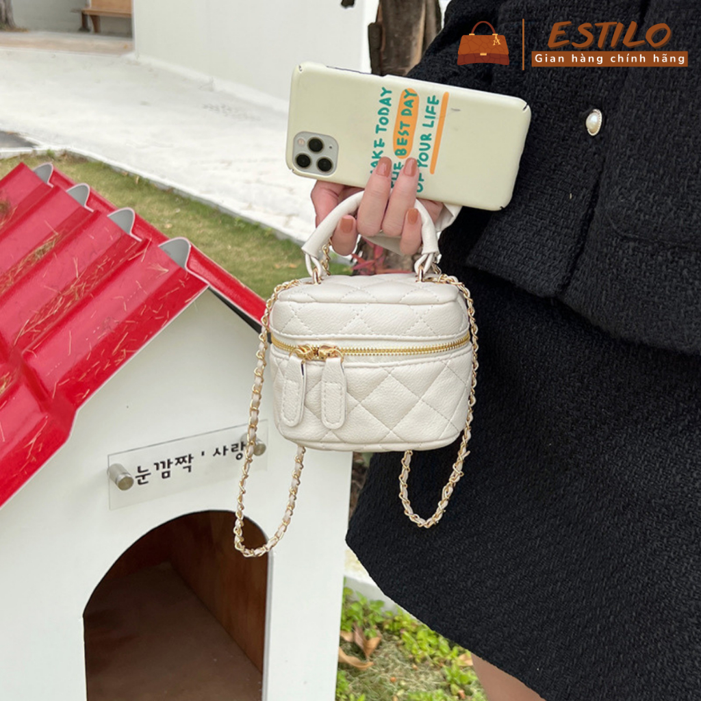 Túi cốp cầm tay, túi xách nữ đeo chéo, đeo vai ESTILO size 12cm HA357
