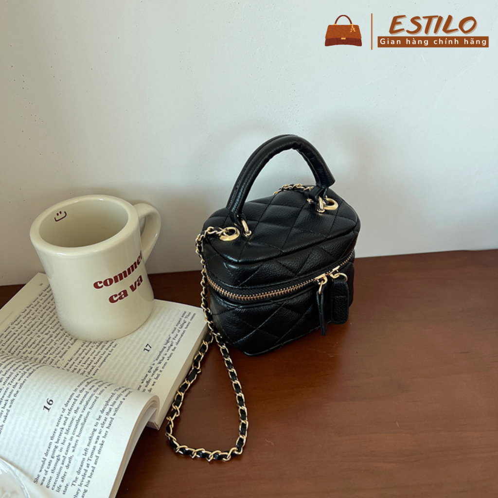 Túi cốp cầm tay, túi xách nữ đeo chéo, đeo vai ESTILO size 12cm HA357