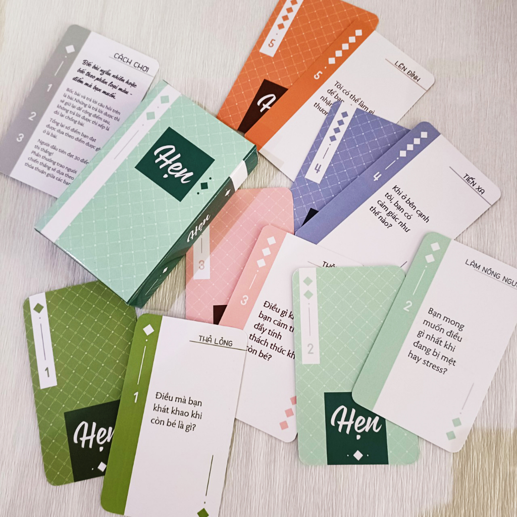 THE KAS - Bộ bài Hẹn 50 lá, bộ bài đôi chúng mình hẹn hò tăng sự hiểu biết và tiến tới tình yêu