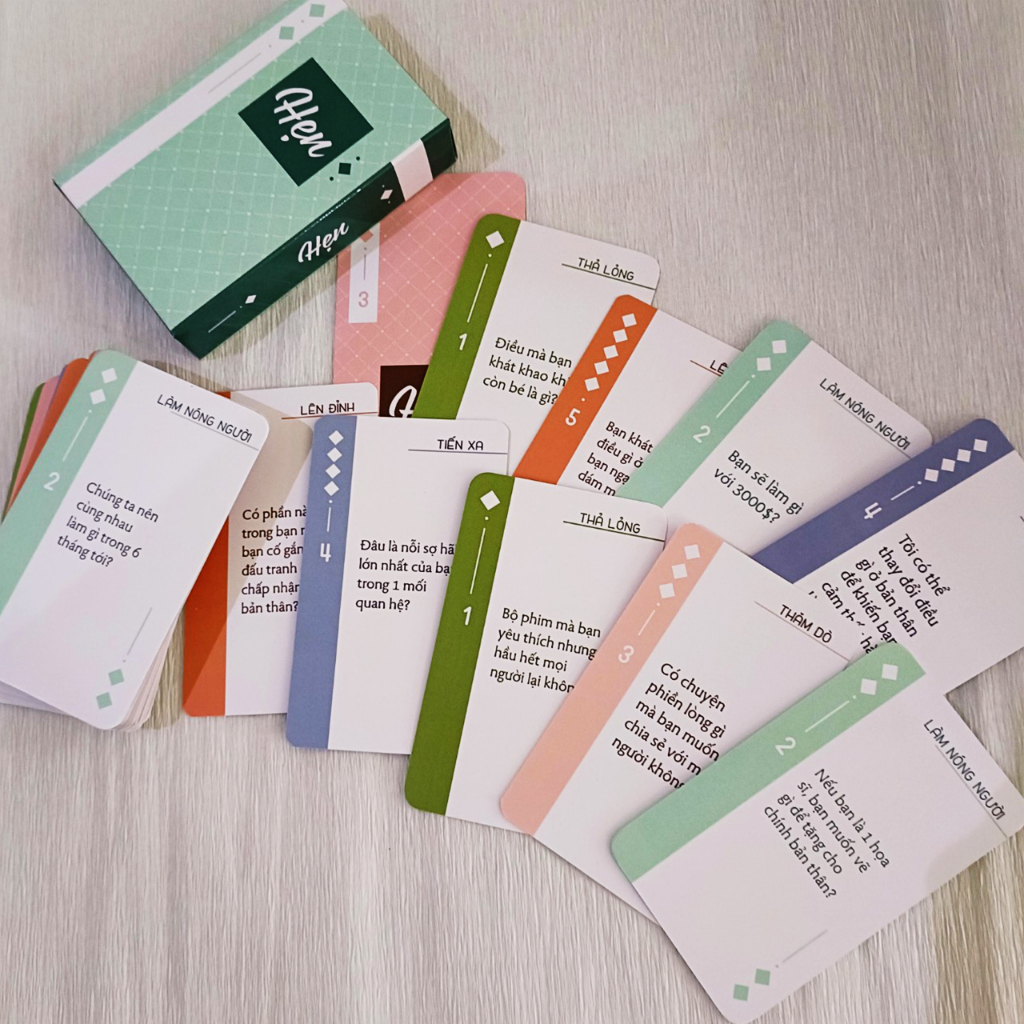 THE KAS - Bộ bài Hẹn 50 lá, bộ bài đôi chúng mình hẹn hò tăng sự hiểu biết và tiến tới tình yêu