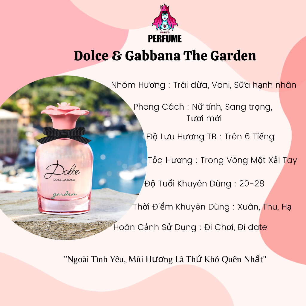 Nước Hoa Nữ DG The Garden/Peony